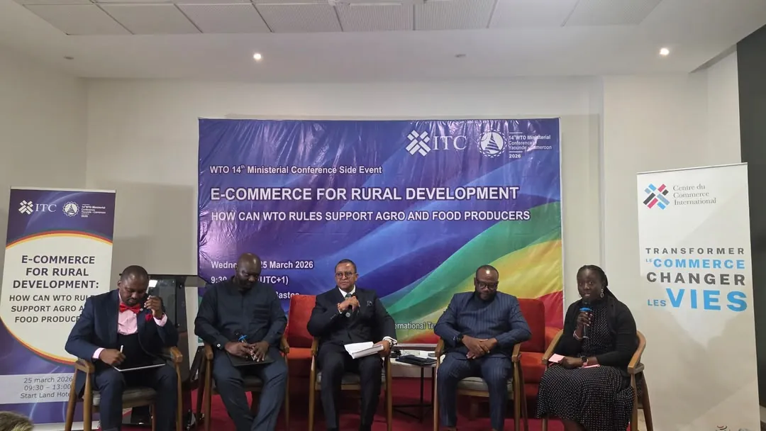 Panel de l’événement parallèle « E-commerce for Rural Development » de la 14e Conférence ministérielle de l’OMC, Yaoundé, 25 mars 2026
